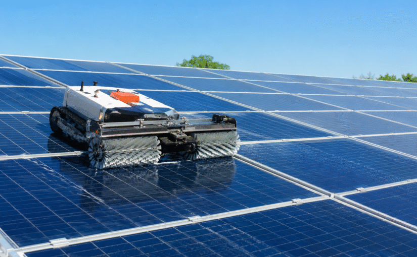nettoyage robot panneaux solaires